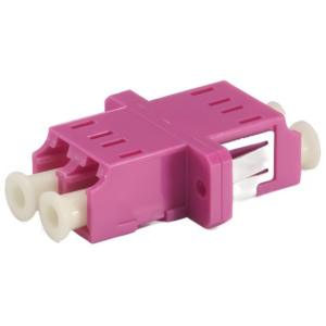 Elfcam – 12pcs Adaptateur à Fibre Optique Câble OM4 Multimode Duplex LC/UPC Female à LC/UPC Female, Lot de 12