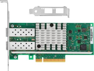Elfcam®- Carte Ethernet 10Gb SFP+, avec Intel X520-DA2/ X520-SR2-82599ES Chip, 10Go PCI Express x8 LAN Adapter, 10GbE NIC…