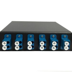 Cassette MTP/MPO pré-raccordée - 1 Adaptateur MTP(Mâle) vers 12 Fiber to 6 LC Duplex Singlemode Adaptateur, LGX Footpri...