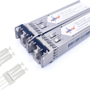Elfcam – 2,5G SFP Module de Transceiver à Fibre Optique, Connecteur de Fibre Optique LC/UPC Multimode Duplex(OM3), 8…