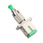 Adaptador de fibra ótica para cabo monomodo simplex SC/APC fêmea para FC/APC macho, conjunto de 1