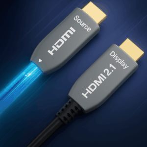 8K Câble HDMI 2.1 à Fibre Optique Mutimode OM3, 48 Gbit/s 8K@60Hz 4K@120Hz HDR Dynamique HDCP 2.2 et 2.3 eARC – Comp…