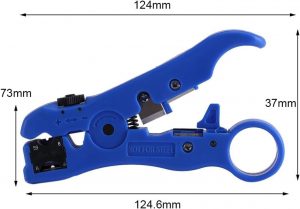 Elfcam® – Universel Dénudeur de Câbles Coaxiaux RG 59/6/7/11Pince à dénuder Coaxial Coax Câble