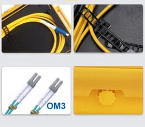 Elfcam® – Boîte de Câble de Lancement de Fibre Optique OTDR LC/UPC vers LC/UPC OM3 Multimode, OTDR Outil de Test de …