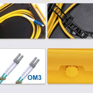 Elfcam® – Boîte de Câble de Lancement de Fibre Optique OTDR LC/UPC vers LC/UPC OM3 Multimode, OTDR Outil de Test de …