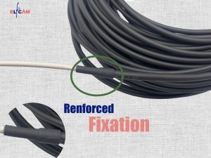 Elfcam® – Câble à fibre optique pour usage extérieur, LC/APC vers LC/APC OS2 Simplex, monomode, diamètre du câble 5,…
