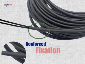 Elfcam® – Câble à Fibre Optique SC/UPC vers SC/UPC OM3 Duplex Multimode 50/125um G657A2 pour Extérieur et Intérieur(…