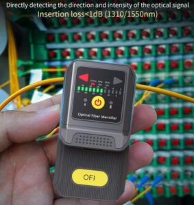 Elfcam – Identificateur de Fibre Optique FTTH,Détecteur de Fibre Active 1310/1490/1550 nm avec Indicateur de Directi…