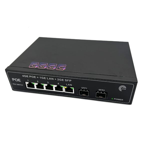 Switch POE 14 Porte 10/100Mbps 90W Con Protezione 4KV – Alimentatore Attivo Per AP WiFi E Telecamere IP, Modello SSC-POE104DL