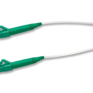 Elfcam® – Câble Fibre Optique LC/APC à LC/APC Invisible/Transparent, Fibre Optique Monomode 125µm OS2, Gaine en Nylo…