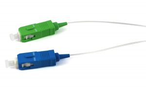 Elfcam® – Câble Fibre Optique SC/APC à SC/UPC Invisible/Transparent pour Freebox, Fibre Optique Monomode 125µm OS2, …