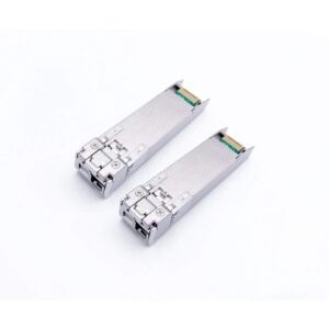1 Paire 10Gbps SFP+ BiDi Module de Transceiver à Fibre Optique 1550/1490nm, avec la Fibre Port LC Simplex Monomode, Compat…
