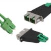 Elfcam® – Glasfaser-Adapter, Duplex-Singlemode-Kabel, SC/APC-Buchse auf LC/APC-Stecker, 1 Stück (REF: 18185)
