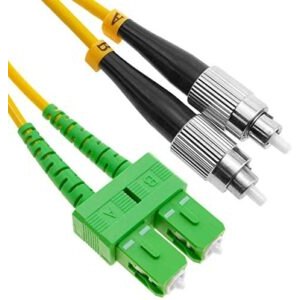 Câble à Fibre Optique FC/PC à SC/APC OS2 Duplex (Ref:3015)