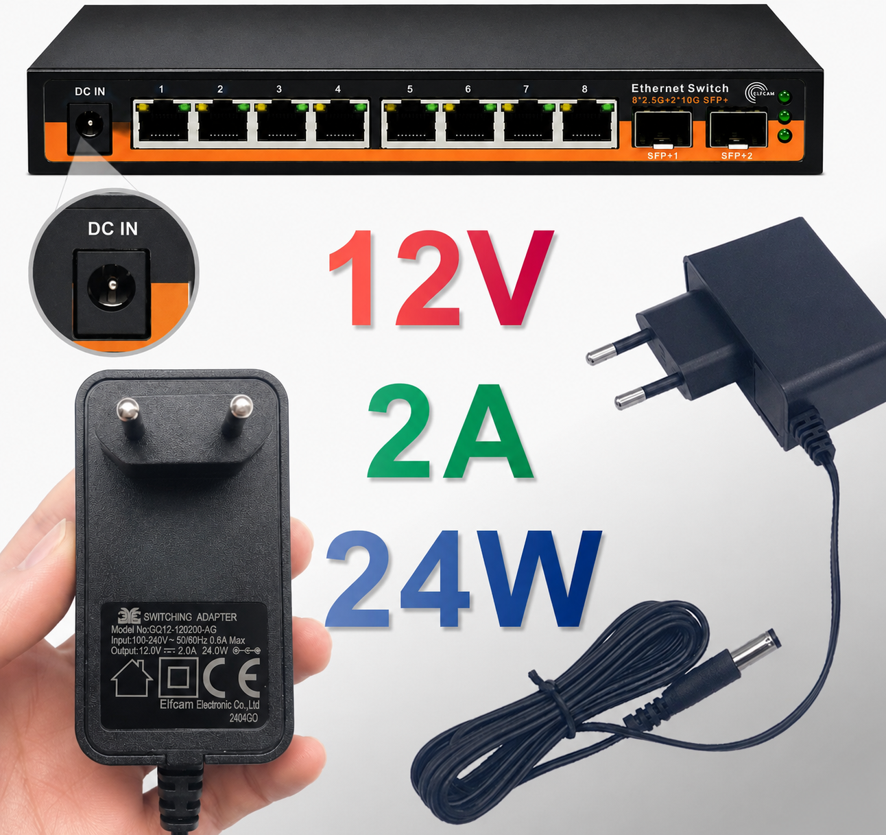 10Gb Commutateur Switch Fibre Optique Compatible avec Freebox Ultra et Orange Livebox 6, avec 2 Ports 10G SFP+ et 8 Ports 2,5 Gigabit Ethernet RJ45, Plug & Play Non Géré (2 Ports 10Gb SFP+ et 8 Ports 2,5G RJ45)(REF: 16169) – Image 7