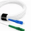 Elfcam® - Câble à Fibre Optique LC/APC à SC/UPC Monomode Simplex 9/125μm LSZH, Blanc (REF: 18705)