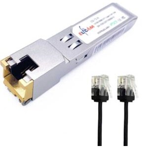 10Gb SFP+ en RJ45 pour Cisco et Freebox Ultra, 10Go SFP+ Module 10Gbase-T-30m avec Cat 6A Câble Réseau