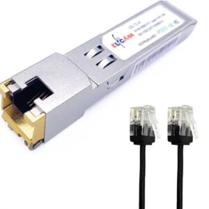 10Gb SFP+ en RJ45 pour Cisco et Freebox Ultra, 10Go SFP+ Module 10Gbase-T-30m avec Cat 6A Câble Réseau