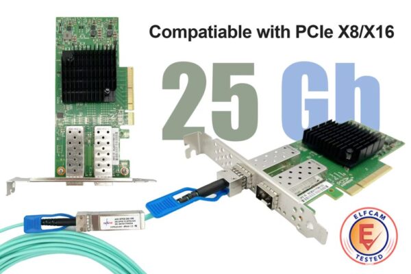 Elfcam® - 25Gb PCIe Network Card with NVIDIA Mellanox ConnectX-4