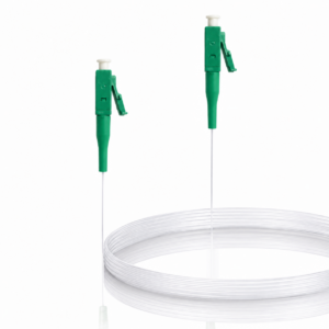 Elfcam® – Usynligt/gennemsigtigt fiberoptisk kabel, LC/APC til LC/APC, 125 µm OS2 single-mode fiber, gennemsigtig nylonkappe, usynligt og nemt at installere (Ref.: 19707)