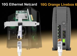 Elfcam® – 10Gb SFP+ Carte Réseau, Intel X520-DA1-82599EN Chip, 10Go PCI Express x8 LAN Adapter, 10Gb NIC pour Windows Ser…