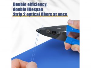 Elfcam® – Pince 3 en 1 à Dénuder Ergonomique en Acier Allié au Carbone pour Dénuder et Décaper pour Fibre Optique Mo…