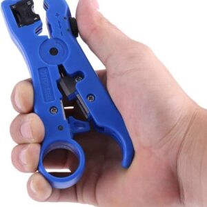 Elfcam® – Universel Dénudeur de Câbles Coaxiaux RG 59/6/7/11Pince à dénuder Coaxial Coax Câble