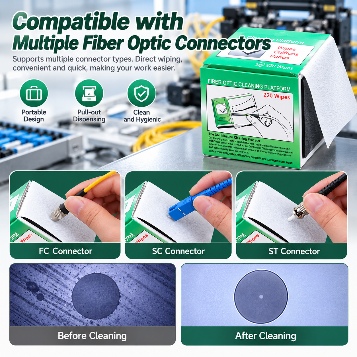 Wipe Paper High Quality Fiber Cleaning platform- 280 Wipes (Ref:2741) - Image 6