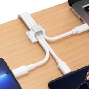 Elfcam® – Clips de Câble Adhésif pour Gestion de Câble Réseau Ethernet, Attache Fil et le Cordon dans la Maison ou l…