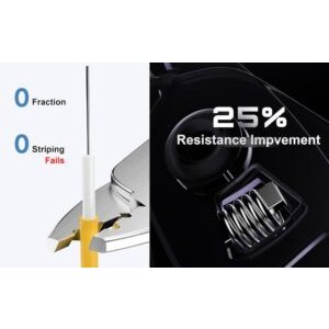 Elfcam® – Pince à Dénuder Ergonomique 3 Coupes, Pince 3 en 1 pour Dénuder et Décaper pour Fibre Optique de 125 um à …