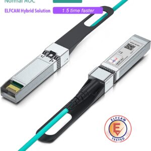 Câble AOC 10Gbit/s, Câble Fibre Optique avec 2*10G Transceiver SFP+, compatible avec Freebox Ultra, Freebox Delta, Compati…