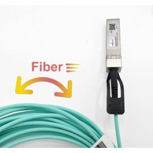 Câble AOC 10Gbit/s, Câble Fibre Optique avec 2*10G Transceiver SFP+, compatible avec Freebox Ultra, Freebox Delta, Compati…