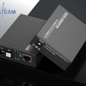 Convertisseur Fibre Ethernet Équipé avec 1,25G SFP (Mini-GBIC), 1 Port SC+1 Port RJ45 , avec Fibre Optique SC Monomode Por…