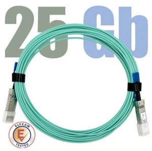 Elfcam® – Câble Fibre Optique 25Gbit/s OM3 SFP28 à SFP28 AOC Câble(REF:13657)