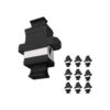 Elfcam - Pack de 10 Acopladores de Cable de Conexión MPO a MPO - Negro - Adaptador de Conector de Cable Down MPO - Para Conexión de Fibra MPO Monomodo y Multimodo 40G 100G 8/12/16 Núcleos (Ref: 24831)
