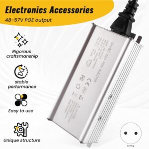 Elfcam – 150W PoE Injecteur 2,5Gb/1,25Gb pour Starlink Gen  3 / 4, Alliage d&rsquo;Aluminium pour Une Excellente Dis…
