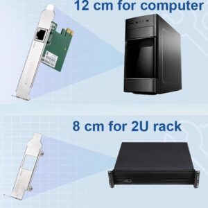 10Gb Carte Réseau PCIe en RJ45 Compatible avec Freebox Ultra et Orange Livebox 6, 10Go PCI Express x8 LAN Adapter pour Win…