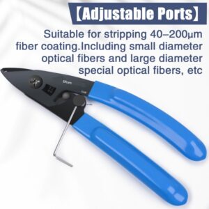 Elfcam® – Pince 3 en 1 à Dénuder Ergonomique en Acier Allié au Carbone pour Dénuder et Décaper pour Fibre Optique Mo…