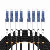 Elfcam® – 4-Faser-Glasfaserkabel mit 4x Simplex-LC/UPC-zu-4x-Simplex-LC/UPC-Anschlüssen, Singlemode-Glasfaser 9/125um OS2 (REF: 18902)