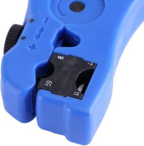 Elfcam® – Universel Dénudeur de Câbles Coaxiaux RG 59/6/7/11Pince à dénuder Coaxial Coax Câble