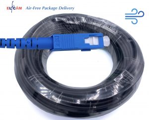 Elfcam® – Cordon Fibre Optique pour Extérieur SC/UPC vers SC/UPC OS2 Simplex Monomode Diamètre de câble 5,0mm(REF:13…