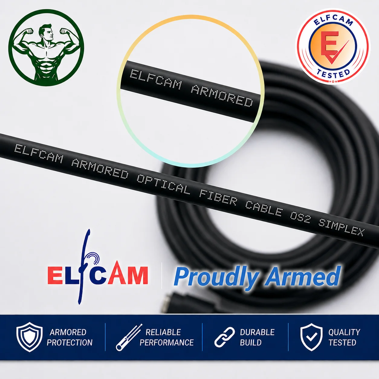Cable de Fibra Óptica LC/APC a SC/APC Simplex Monomodo LSZH Acero Blindado (Ref:3550) - Imagen 6