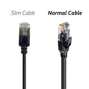 Elfcam® – Câble Ethernet Cat 8 Slim, Câble Réseau LAN WAN, Cat 8 SFTP 32AWG, 2000Mhz 40Gbps avec Connecteurs RJ45 Ha…