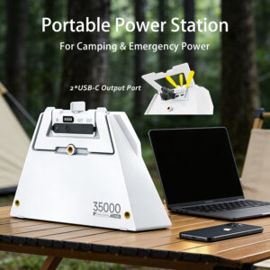 Elfcam – 127,75Wh Batterie Externe Clip-on pour Starlink Mini,Autonomie Jusqu’à 6 Heures, 2xSortie DC & USB-C, …