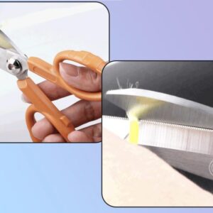 Elfcam® – Ciseaux Fibre Optique Kevlar pour Techniciens – Outil Professionnel Multifonction Coupe Câbles Soupl…