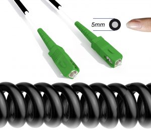 Câble à Fibre Optique Monomode SC/APC à SC/APC Renforcé pour Usage d’Extérieur et Intérieur(Ref:442)