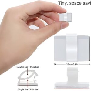 Elfcam® – Clips de Câble Adhésif Réglable pour Gestion de Câble à Fibre Optique (Ref:579)