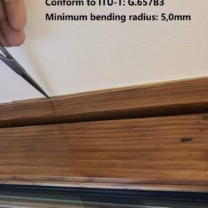 Câble Fibre Optique SC/APC à SC/APC Invisible/Transparent pour Orange SFR Bouygues, Fibre Optique Monomode 125µm OS2, Gain…