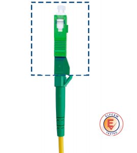 Elfcam® – Adaptateur/Coupleur pour Câble Fibre Optique LC/APC Femelle à SC/APC Male Monomode Simplex 9/125μm (Lot de…
