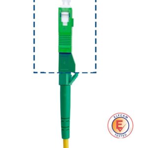 Elfcam® – Adaptateur/Coupleur pour Câble Fibre Optique LC/APC Femelle à SC/APC Male Monomode Simplex 9/125μm (Lot de…